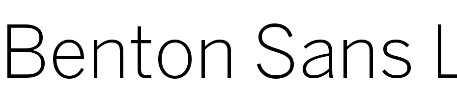 Benton Sans Light Font Download Free